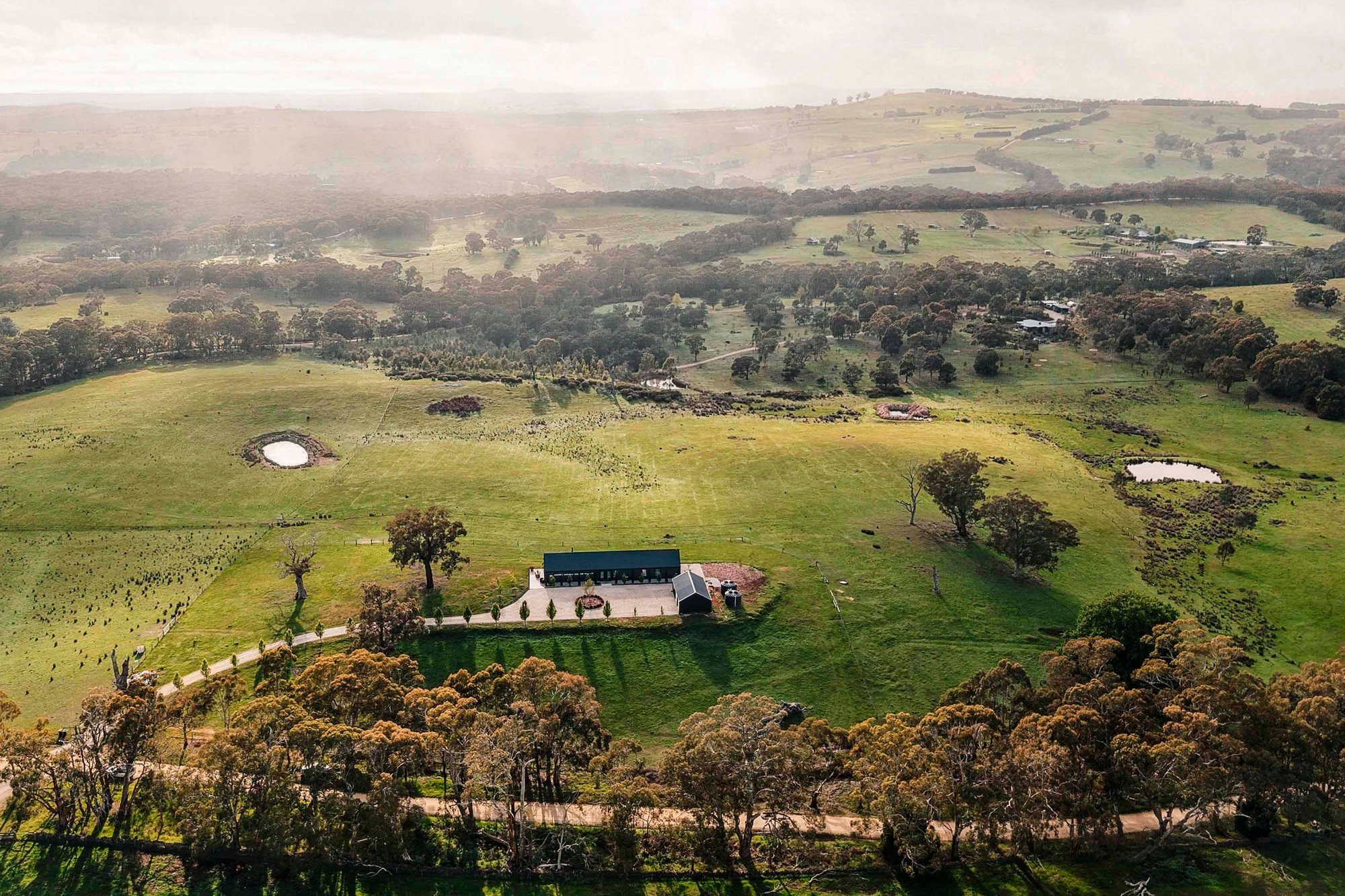 Drone pour la photographie immobilière de grands terrains